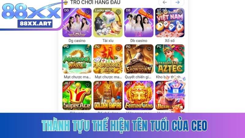 Thành tựu thể hiện tên tuổi của CEO